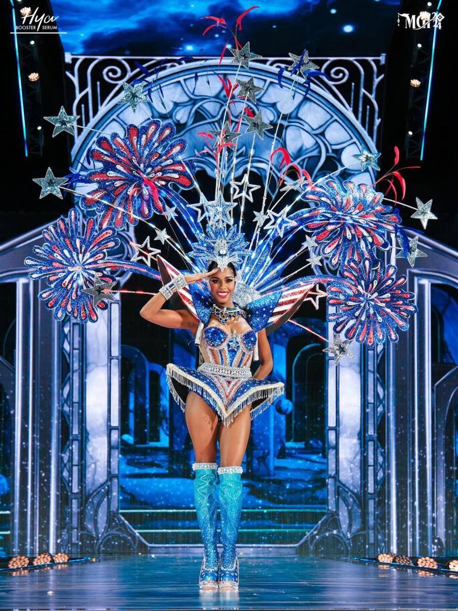 Kostum Nasional Finalis dari Amerika di Miss Grand International 2024 (Facebook.com/Miss Grand International)