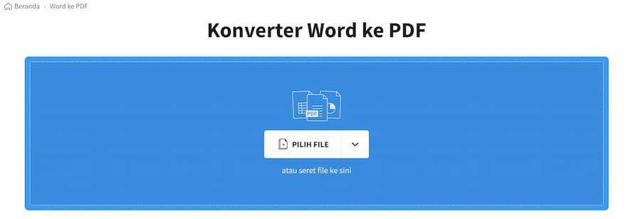 ilustrasi situs konversi Word ke PDF (dok. SmallPDF)