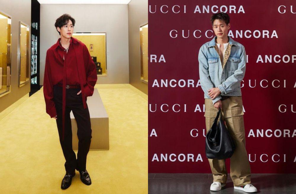 8 Potret Billkin Putthipong dalam Balutan Outfit Serba GUCCI