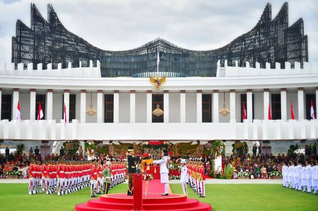 Potret upacara bendera di IKN (instagram.com/jokowi)