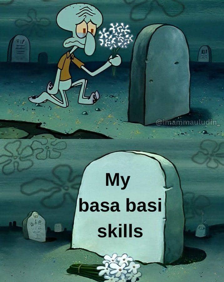 Meme kehilangan (x.com/ImamMauludin_)