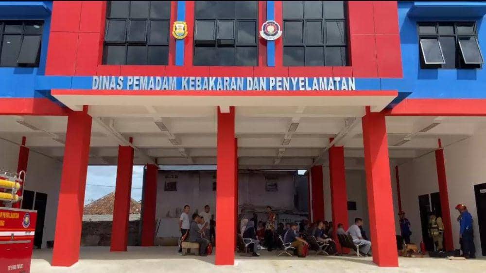 Gedung Dinas Damkarmat Bandar Lampung. (IDN Times/Muhaimin)