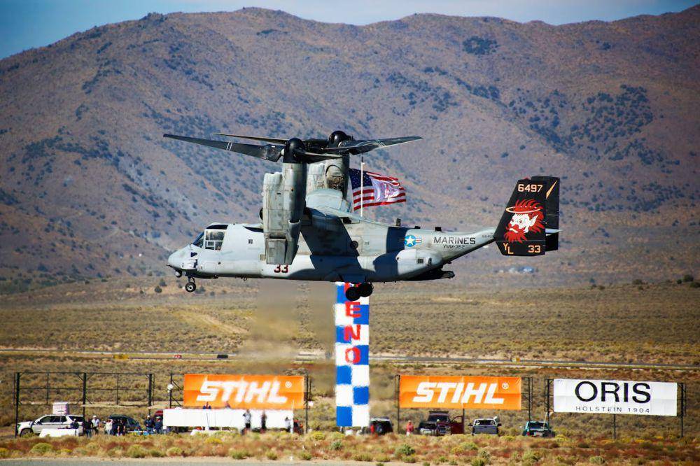 ilustrasi V-22 Osprey terbang (pexels.com/Simon Hurry)