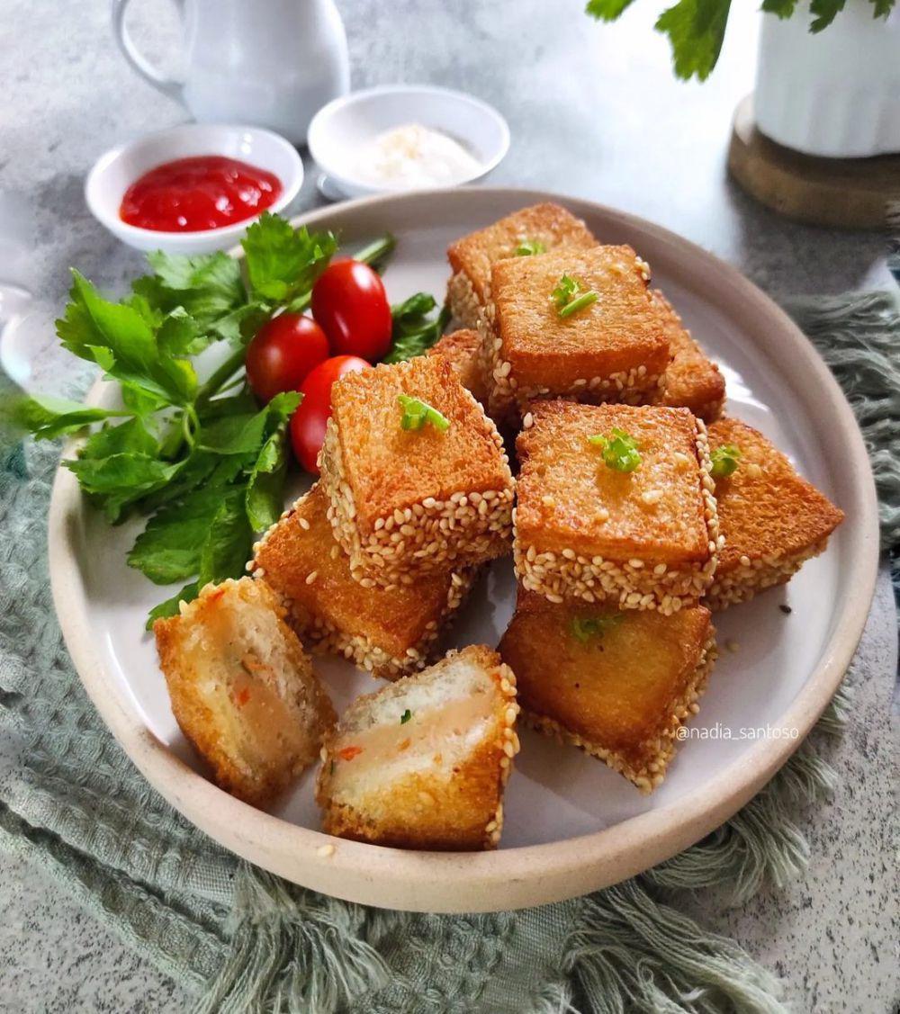 Resep Roti Lapis Udang Gurih, Camilan ala Street Food Korea
