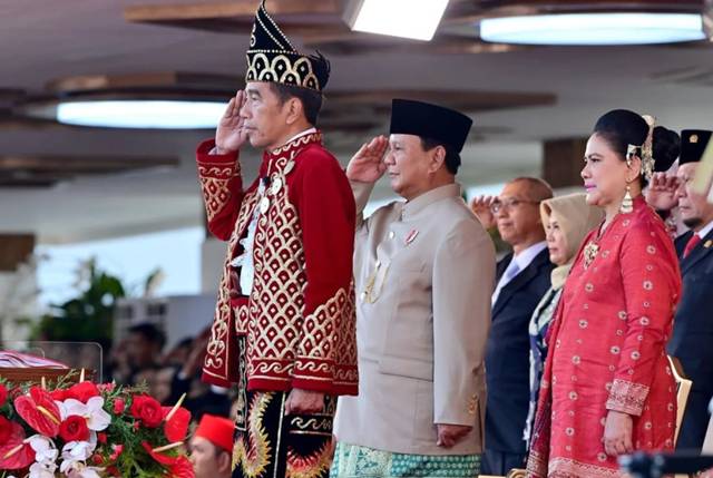 ilustrasi upacara bendera dipimpin oleh presiden Jokowi (instagram.com/jokowi)