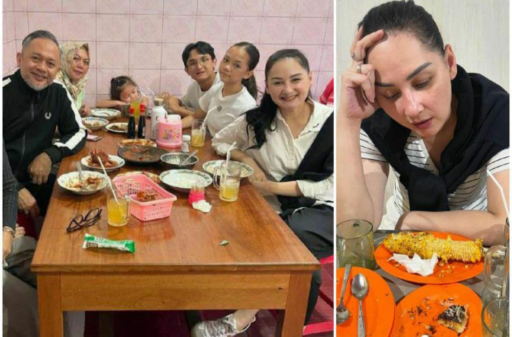 9 Potret Mona Ratuliu dan Indra di Malang, Ajak Anak Kuliner Jadul!
