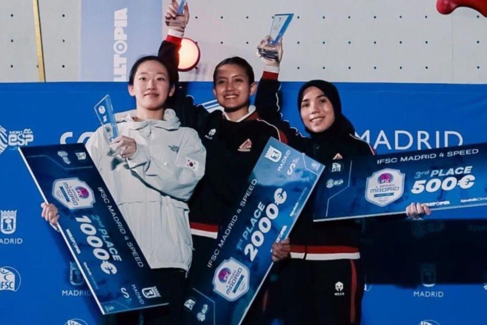 Skuad Panjat Tebing Indonesia Bawa 3 Medali dari Madrid