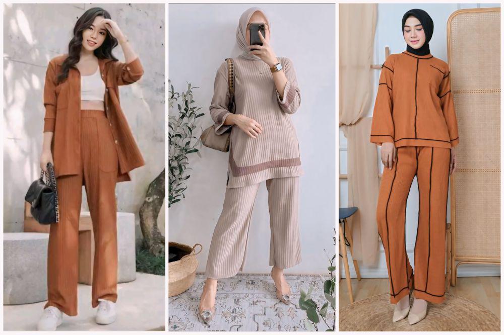 9 Ide One Set Knitwear Nuansa Earth Tone, Hangat dan Nyaman Dipakai!
