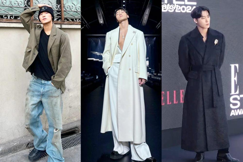 7 Ide Mix and Match Blazer ala San ATEEZ, Formal hingga Street Style!