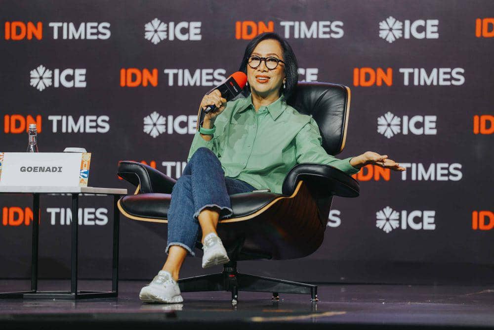 Neneng Goenadi dalam sesi "Navigating Economy: Opportunities and Challenges for Indonesian Youth" di acara IMGS 2024 pada Selasa (22/10/2024). (dok. IDN)