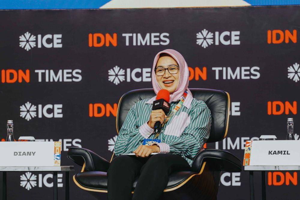 Airin Rachmi Diany dalam sesi "Youth Voice, Local Choice: Redefining Leadership in Indonesia's Regions" di acara IMGS 2024 pada Selasa (22/10/2024). (dok. IDN)