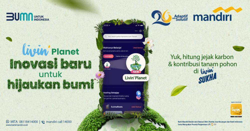 Fitur Livin’ Planet di Livin’ Sukha. (dok. Bank Mandiri)