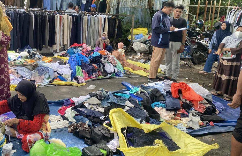 Pasar pagi di Kawasan Pasar Lima Banjarmasin.