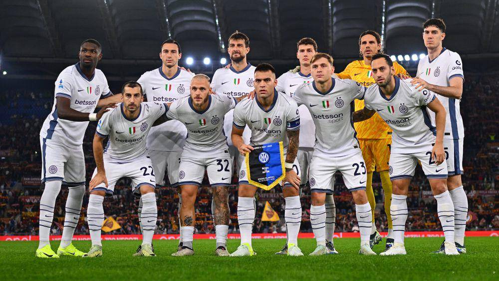 Sebelas pemain pertama Inter Milan saat melawan AS Roma pada 20 Oktober 2024. (twitter.com/inter)
