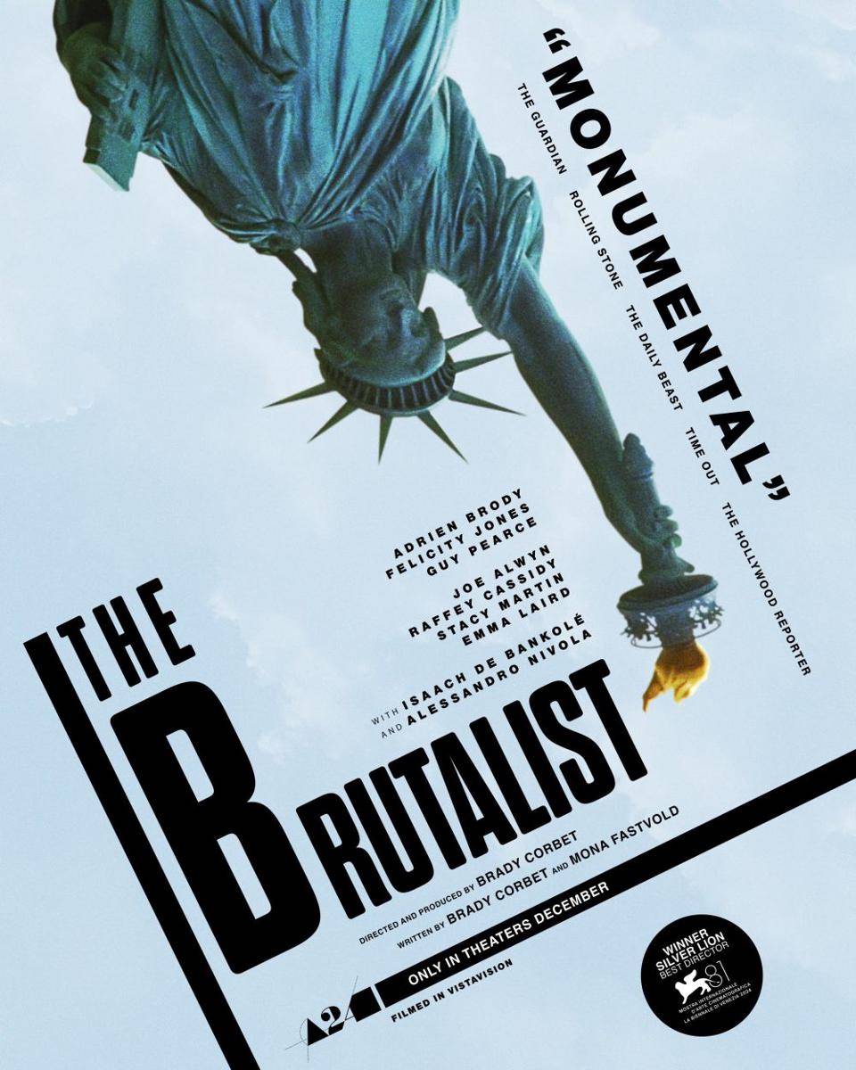 poster film The Brutalist (dok. A24/The Brutalist)