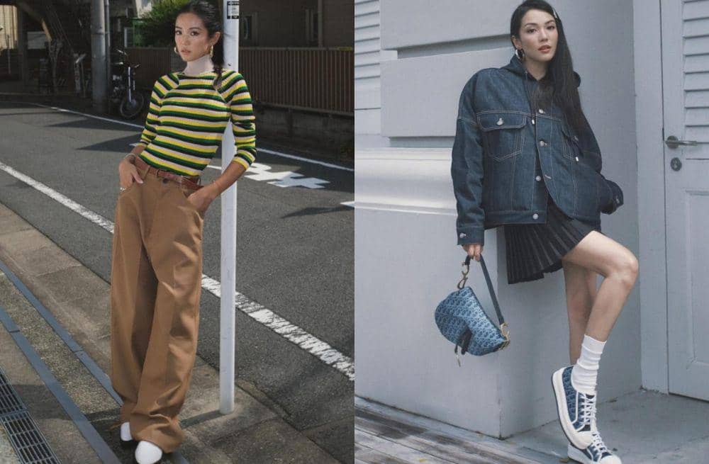 10 Inspirasi Casual Outfit ala Yoyo Cao, Modis Pakai Sneakers!