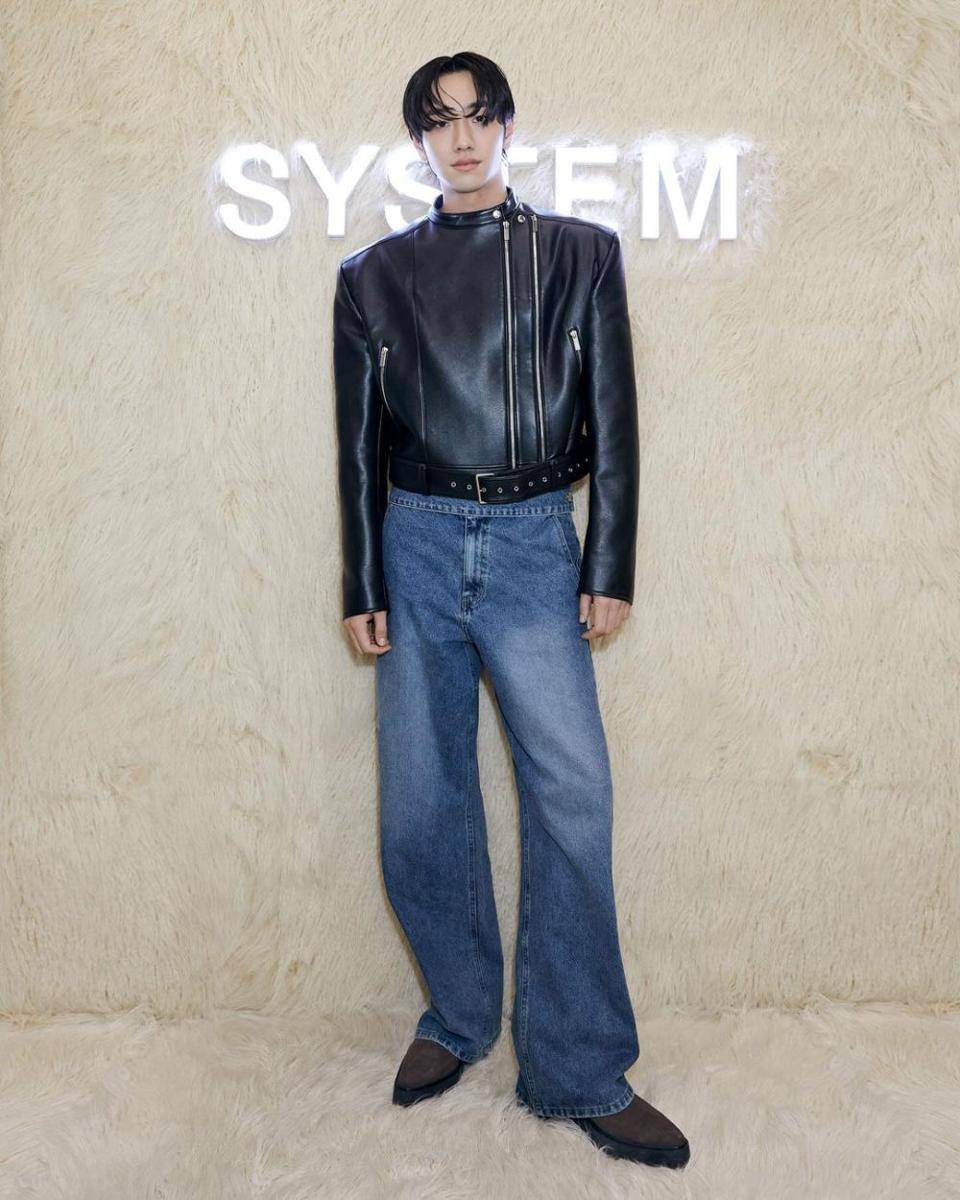 outfit loose pants jeans ala Nam Yoon Su (instagram.com/nam_yoonsu)