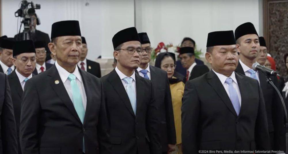 momen Yovie Widianto di pelantikan Kepala Badan dan Staf Khusus (youtube.com/SekretariatPresiden)