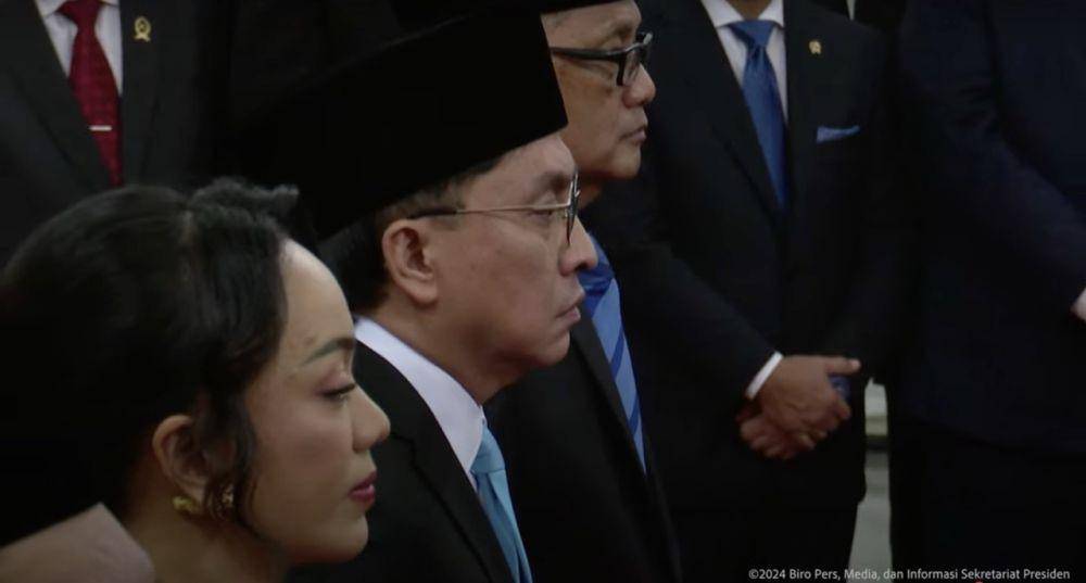 momen Yovie Widianto di pelantikan Kepala Badan dan Staf Khusus (youtube.com/SekretariatPresiden)