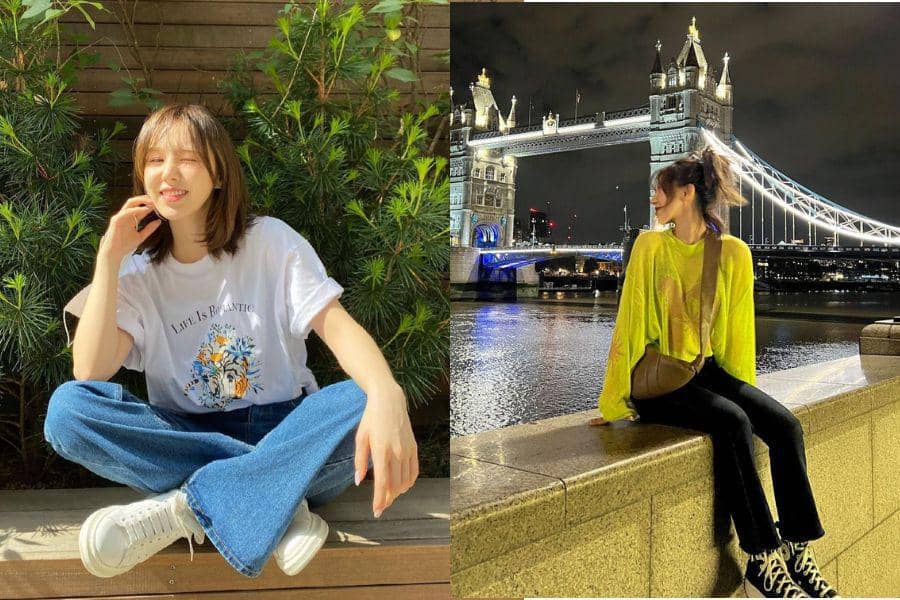9 Styling Outfit dengan Celana Jeans ala Wendy Red Velvet