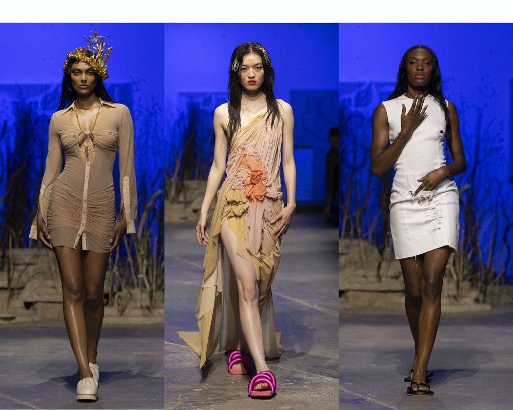 12 Koleksi Di Petsa untuk London Fashion Week 2024, Eksotis di Pantai