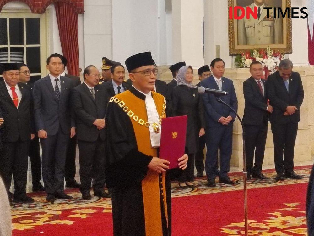 Sunarto Ucap Sumpah Jadi Ketua MA di Hadapan Presiden Prabowo