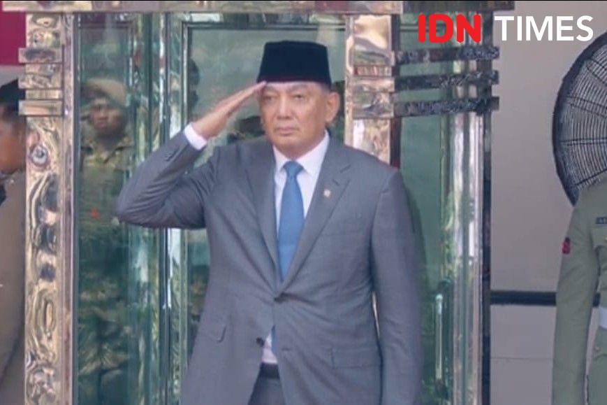 Sjafrie Pimpin Upacara Penerimaan, Resmi Gantikan Prabowo di Kemhan