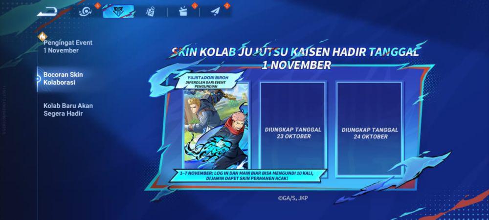 kolaborasi Honor of Kings x Jujutsu Kaisen (dok. TiMi Studio Group/Honor of Kings)