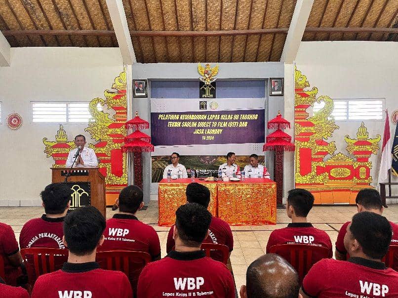 Warga Binaan Lapas Tabanan Dilatih Nyablon dan Laundry