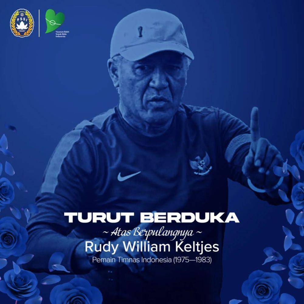 Legenda Timnas Indonesia, Rudy William Keltjes, wafat pada Rabu (23/10/2024) (Instagram @pssi)