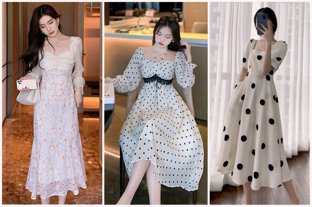 9 Inspirasi Dress Motif Minimalis, Elegan dan Manis!
