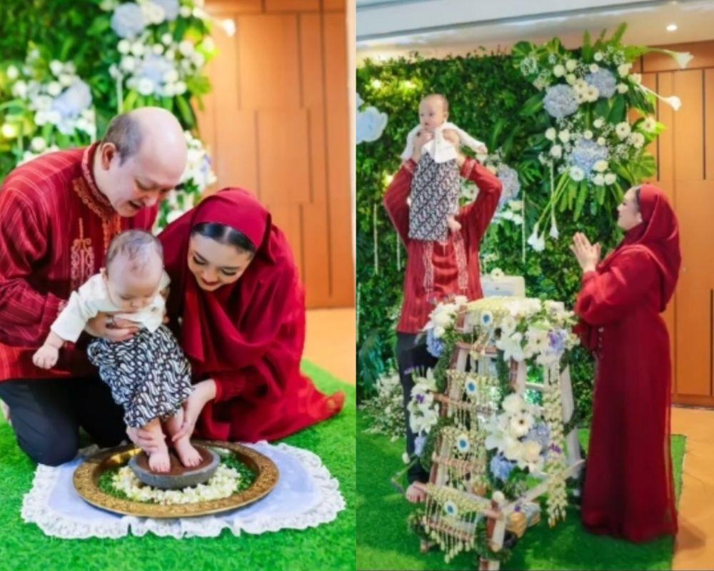 8 Potret Tedak Siten Baby Arto, Anak Ari Sigit dan Suci Winata