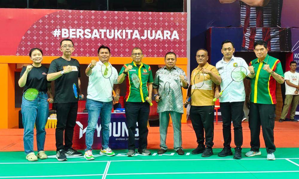 Kejurkot Bulu tangkis PBSI Medan 2024 digelar (dok.istimewa)