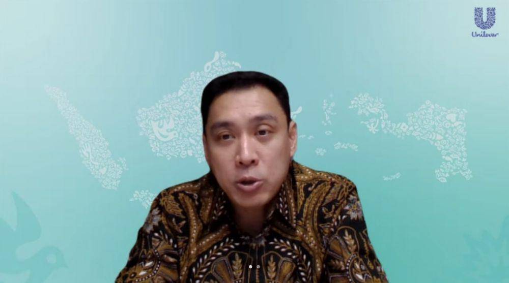 Direktur Utama PT Unilever Indonesia Tbk (UNVR), Benjie Yap. (dok. Tangkapan layar Zoom/IDN Times/Vadhia Lidyana)