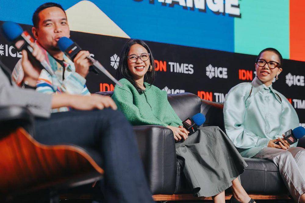 CadburyLemonade dan Judithya Pitana dalam sesinya di Indonesia Millenial and Gen-Z Summit, "Talking to Gen Z: Social Skills in Digital Age" bersama dengan Podcast Ancur. (Instagram.com/indonesia.summit)