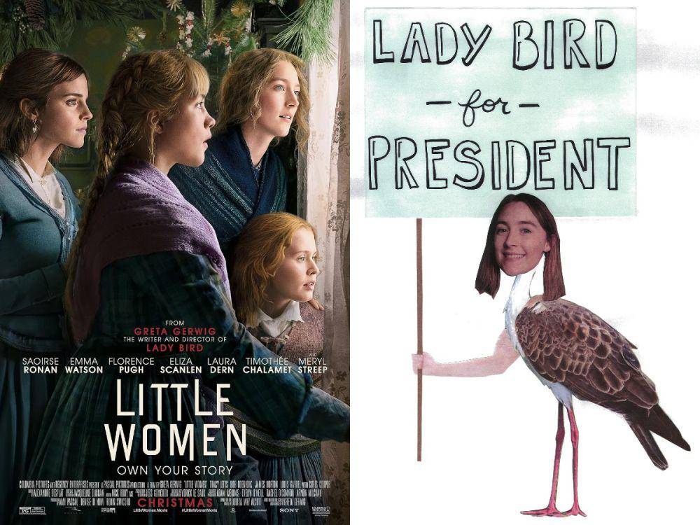 poster film Little Women dan Lady Bird (dok. Columbia Pictures/Little Women | dok.A24/Lady Bird)