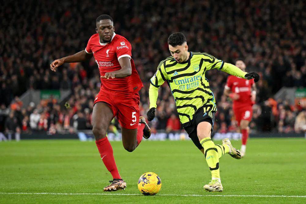 Liverpool melawan Arsenal di Premier League 2023/2024. (premierleague.com)