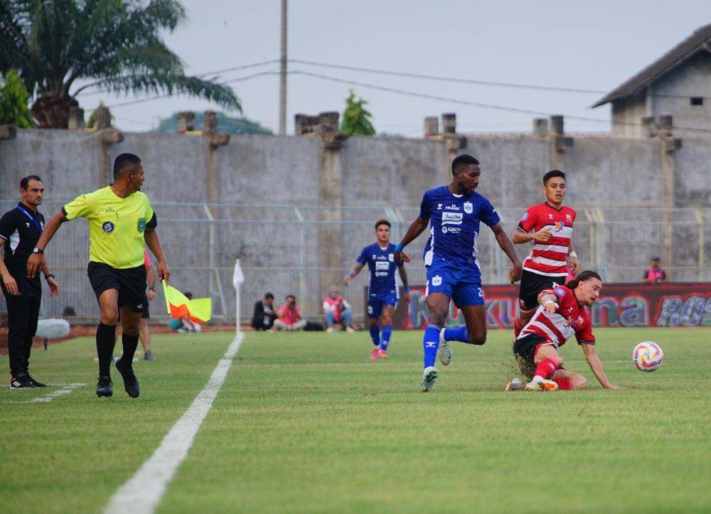 Pertandingan PSIS Semarang melawan Madura United  di laga pekan kesembilan Liga 1 2024/2025 di Stadion Gelora Bangkalan Madura, Rabu (23/10/2024). (Dok. PSIS)