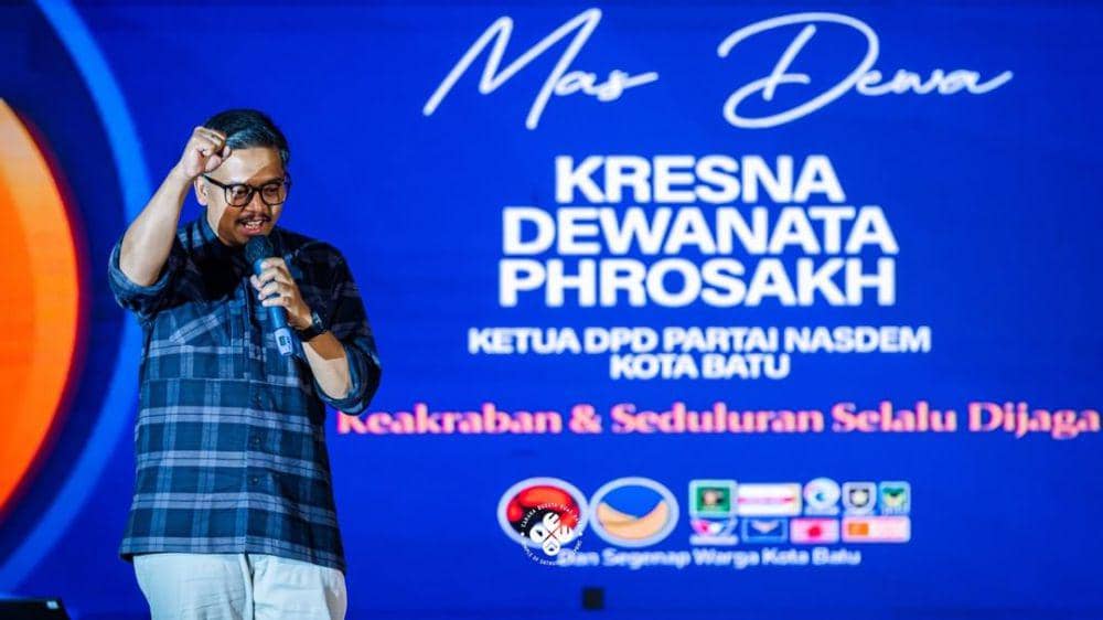 Kresna Dewanata saat acara Konsolidasi dan Pendidikan Politik di Kota Batu. Instagram/saduwatu