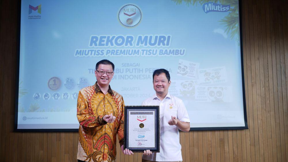 MIUTISS Cetak Rekor MURI, Jadi Tisu Bambu Putih Pertama di

Indonesia