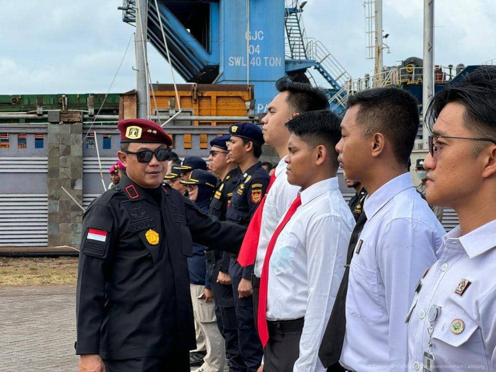 Operasi Gabungan Timpora di Pelabuhan Panjang. (Dok. Kemenkumham Lampung).