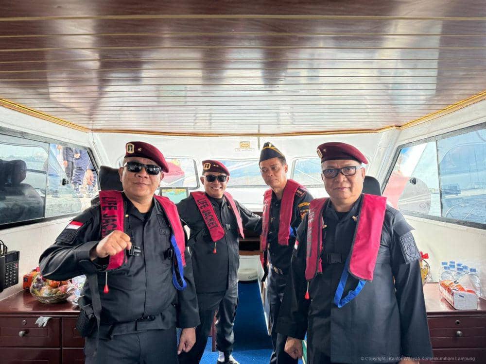 Operasi Gabungan Timpora di Pelabuhan Panjang. (Dok. Kemenkumham Lampung).
