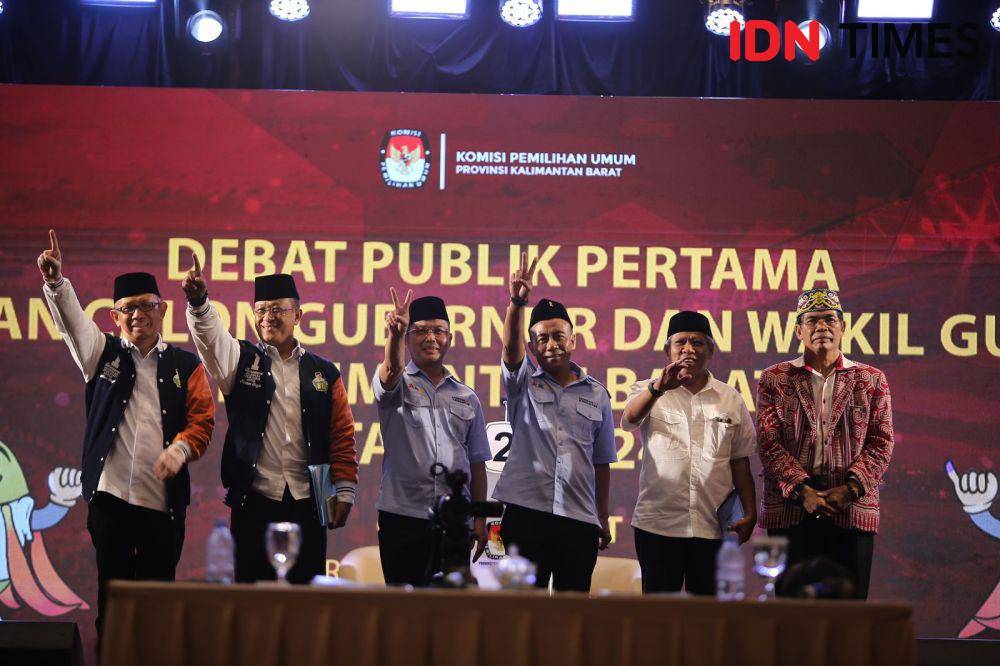 Debat Perdana Pilkada Kalbar 2024. (IDN Times/KPU Kalbar).