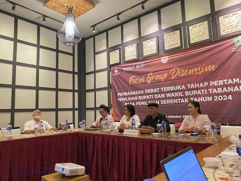 Debat Terbuka Pertama Tabanan Ditetapkan 31 Oktober 2024