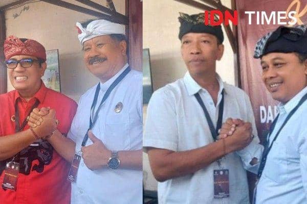 Komang Gede Sanjaya-Made Dirga, dan Nyoman Mulyadi-Nyoman Ardika (IDNTimes/Wira Sanjiwani)
