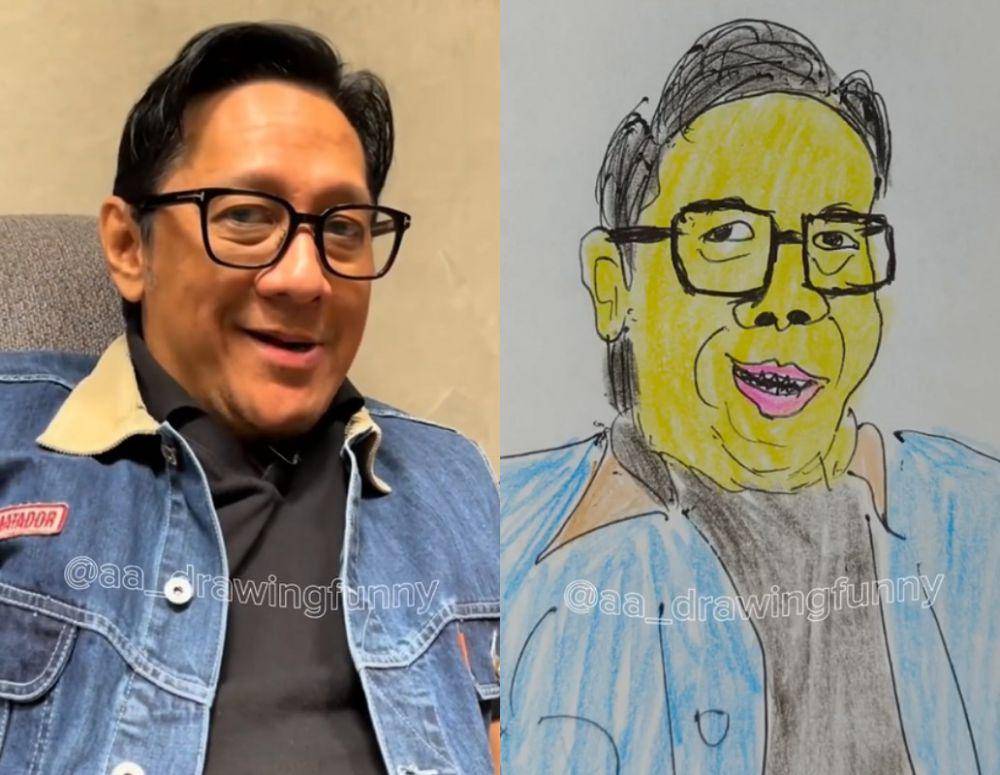 potret artis yang digambar AA Drawing (tiktok.cpm/aa_drawingfunny)