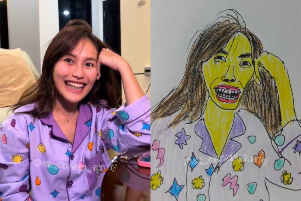 7 Potret Artis yang Digambar AA Drawing, Bikin Ngakak!