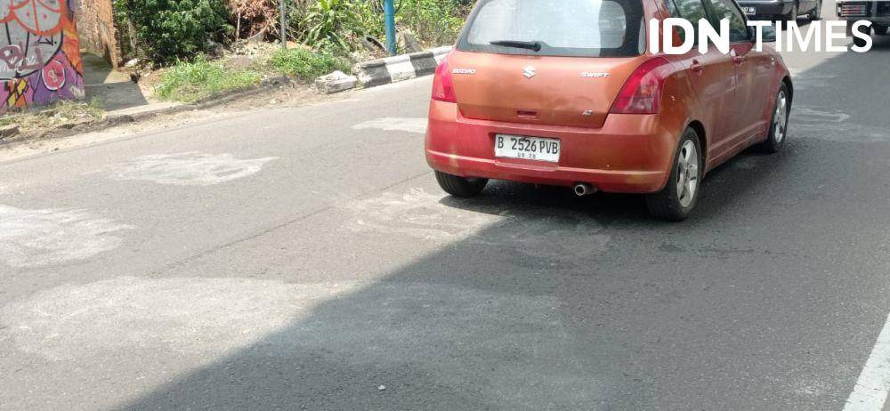 Lokasi vandalisme di Angkatan 45 Palembang siang ini sudah bersih (IDN Times/Rangga Erfizal)