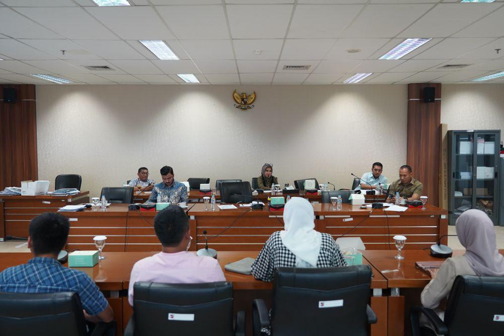 Suasana rapat Komisi I DPRD Kota Bogor dengan Perumda Trans Pakuan. (DPRD Kota Bogor).