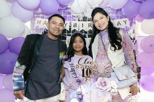 7 Potret Perayaan Ulang Tahun ke-10 Cleo Anak Judika, Serba Ungu